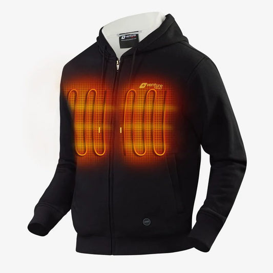 New – Unisex Transit 2.0 Heated Ultra Soft Hoodie with HeatSync™ – Black